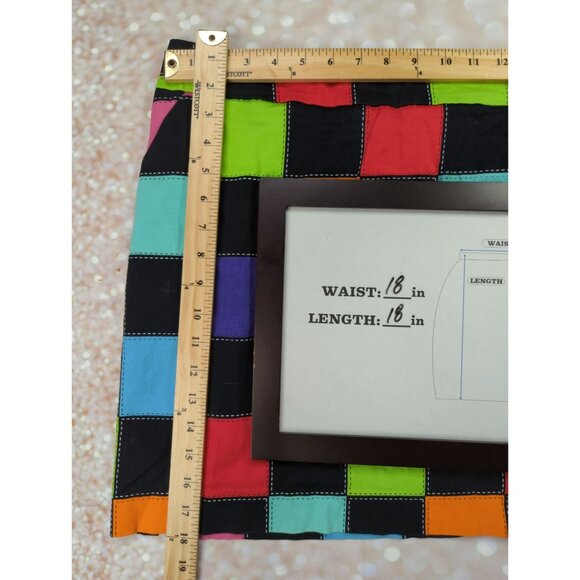 Loudmouth Ladies size 14 Tampa Bay Skirt Colorful Patchwork - Picture 10 of 10